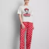 Bawełniane piżamy z nadrukiem Minnie Mouse firmy Disney