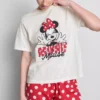 Bawełniane piżamy z nadrukiem Minnie Mouse firmy Disney