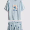 Bawełniane piżamy z nadrukiem Stitcha firmy Disney