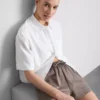 Bawełniane szorty z luźnym sznurkiem