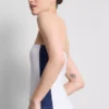 Bawełniany top bandeau z motywem piłki nożnej USA