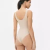 Bezszwowy body z prążkowanym materiałem