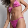 Bikini z błyszczącymi wstawkami