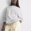 Bluza oversize z drobnym kwiatowym wzorem, 98