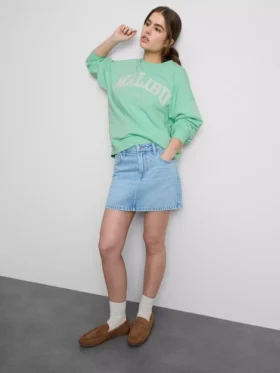 Bluza oversize z Malibu z dużą zawartością bawełny