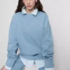 Bluza oversize z opadającymi ramionami