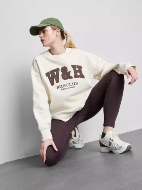 Bluza sportowa typu oversized z dużą zawartością bawełny