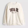 Bluza sportowa typu oversized z dużą zawartością bawełny