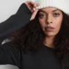 Bluza termiczna z długim rękawem i pluszową podszewką