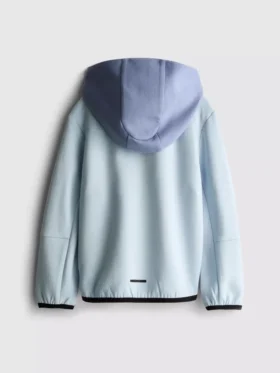 Bluza z kapturem i klejonym zamkiem