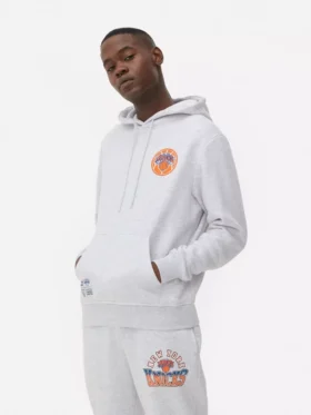 Bluza z kapturem i sznurkiem NBA New York Knicks