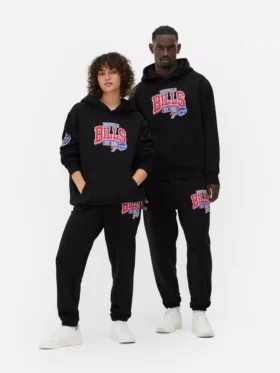 Bluza z kapturem z logo Buffalo Bills z ligi NFL