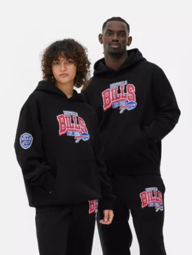 Bluza z kapturem z logo Buffalo Bills z ligi NFL