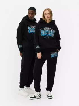 Bluza z kapturem z logo Carolina Panthers z ligi NFL