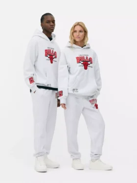 Bluza z kapturem z logo Chicago Bulls z NBA