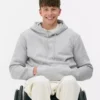 Bluza z kapturem z mieszanki bawełny