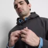 Bluza z kapturem z mieszanki bawełny