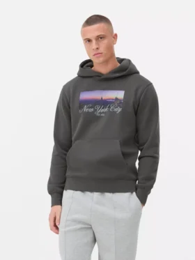 Bluza z kapturem z motywem Nowego Jorku