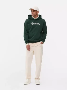 Bluza z kapturem z nadrukiem „Boston”
