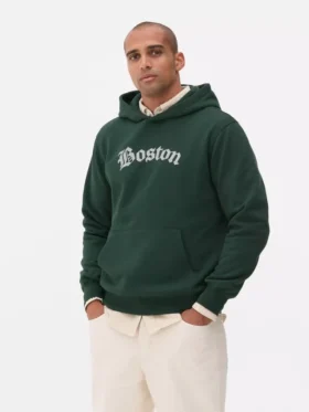Bluza z kapturem z nadrukiem „Boston”