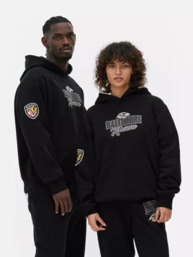 Bluza z kapturem z nadrukiem NFL Baltimore Ravens