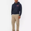 Bluza z kapturem z nadrukiem przedstawiającym chicagowską pizzę deep dish