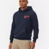 Bluza z kapturem z nadrukiem przedstawiającym chicagowską pizzę deep dish