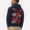 Bluza z kapturem z nadrukiem przedstawiającym chicagowską pizzę deep dish