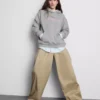 Bluza z kapturem z nadrukiem z mieszanki bawełny