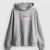 Bluza z kapturem z nadrukiem z mieszanki bawełny