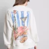 Bluza z nadrukiem „Martini” z dużą zawartością bawełny