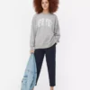 Bluza z nadrukiem w stylu oversize z motywem Nowego Jorku