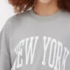 Bluza z nadrukiem w stylu oversize z motywem Nowego Jorku