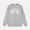 Bluza z nadrukiem w stylu oversize z motywem Nowego Jorku
