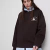 Bluza z nadrukiem z luźnej mieszanki bawełny