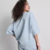 Bluza z szerokimi rękawami z dużą zawartością bawełny, w stylu NYC