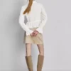 Bluzka z marszczonym dołem w stylu peplum