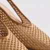 Buty na obcasie z siateczki o spiczastym czubku