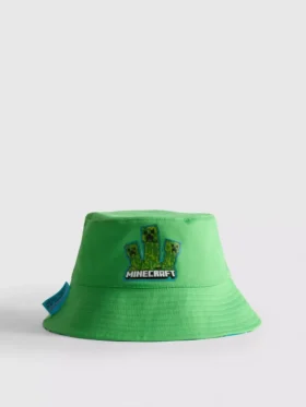 Czapka typu bucket z motywem Minecraft, dwustronna