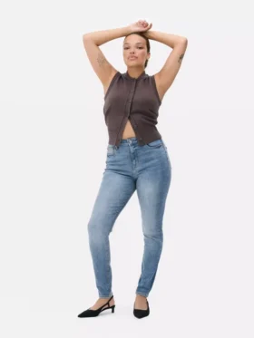 Dżinsy skinny z wysokim stanem