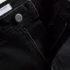 Dżinsy z bawełnianego denimu o rozszerzanych nogawkach i średnim stanie