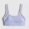 Dwuwarstwowy top sportowy typu crop top