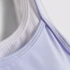 Dwuwarstwowy top sportowy typu crop top