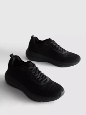 Dzianinowe sznurowane Sneakersy