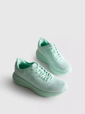 Dzianinowe sznurowane Sneakersy