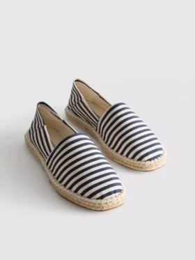 Espadryle wsuwane w paski