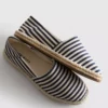 Espadryle wsuwane w paski