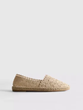 Espadryle z koronką