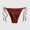 Figi bikini wiązane z boku z łańcuszkowymi detalami