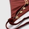 Figi bikini wiązane z boku z łańcuszkowymi detalami